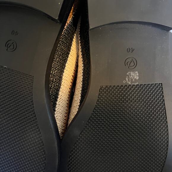 3.1 Phillip Lim Tan Knit Raffia Striped Slip On Alexa Penny Loafers Womens 40 - Picture 15 of 15